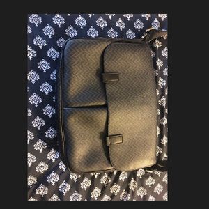 Grey and Brown Fossil Chevron Work bag